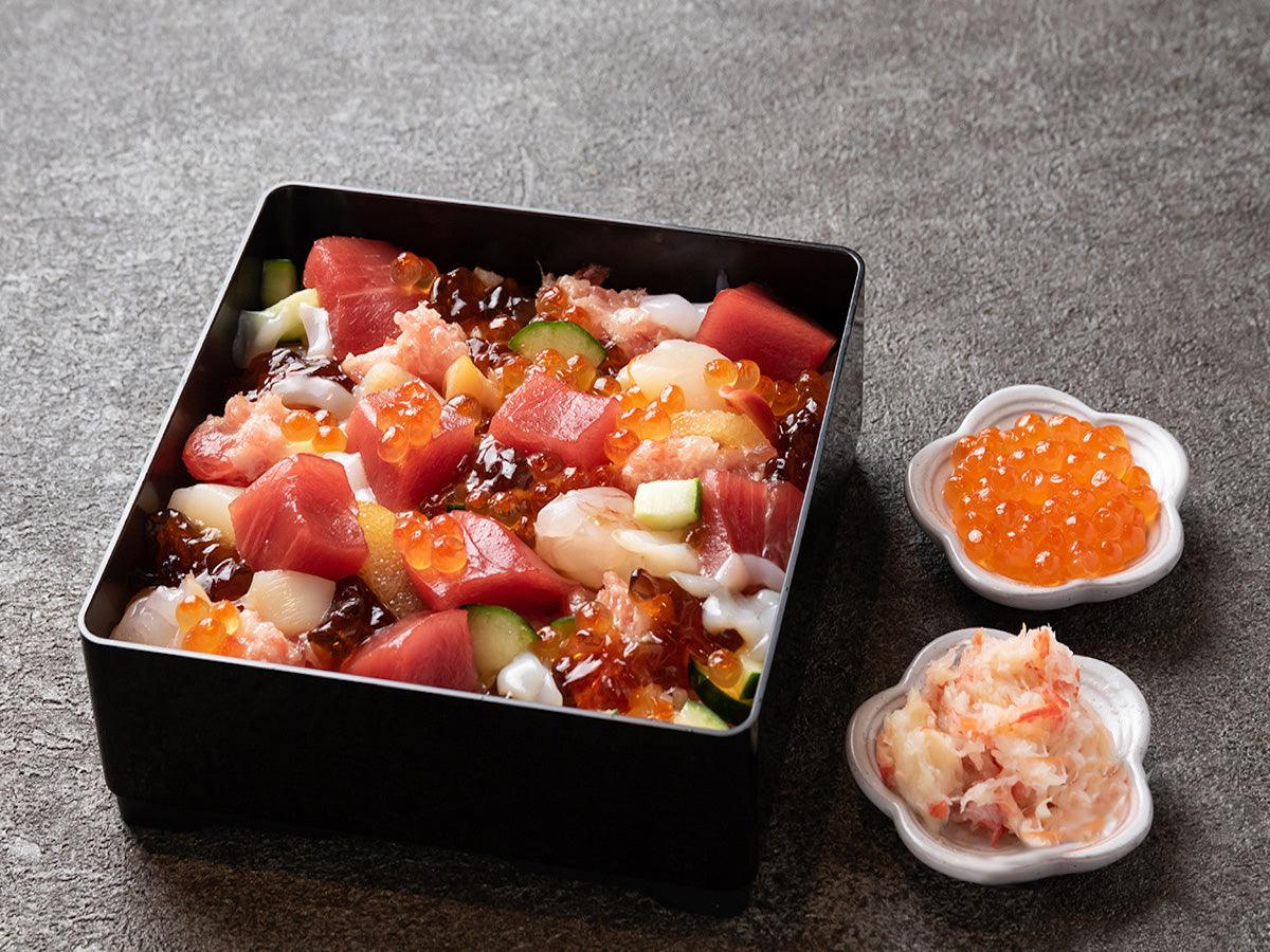 Salmon Roe and Crab】Tuna Seafood Jewelry Box – 本まぐろ、生うに