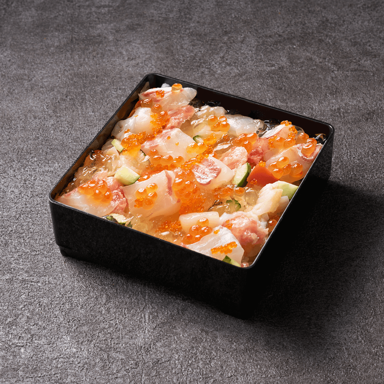 真鯛の海幸宝石重 - 本まぐろ、生うに。白金海幸