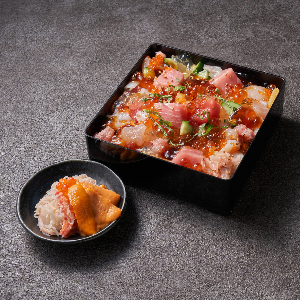【Sea Urchin and Crab】Medium-fatty Tuna Seafood Jewelry Box