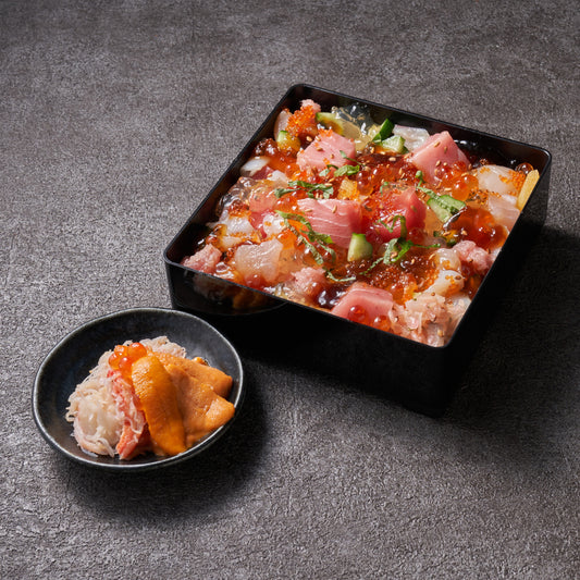 【Sea Urchin and Crab】Medium-fatty Tuna Seafood Jewelry Box
