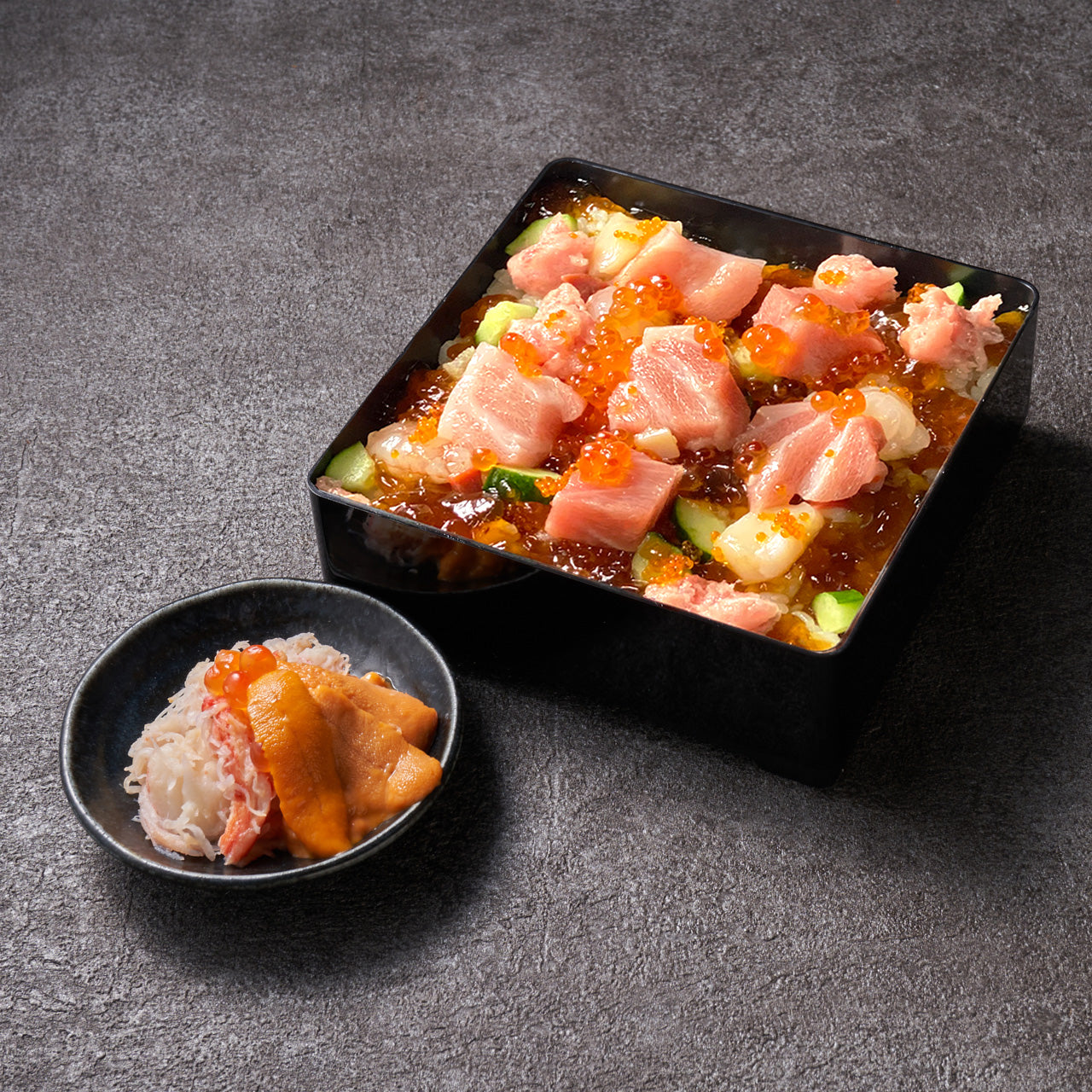 【Sea Urchin and Crab】Medium-fatty Tuna Seafood Jewelry Box